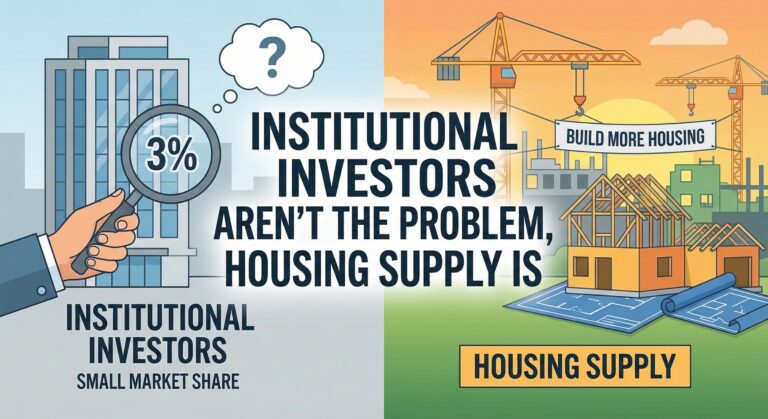 Institutional Investors Aren’t the Problem, Housing Supply Is